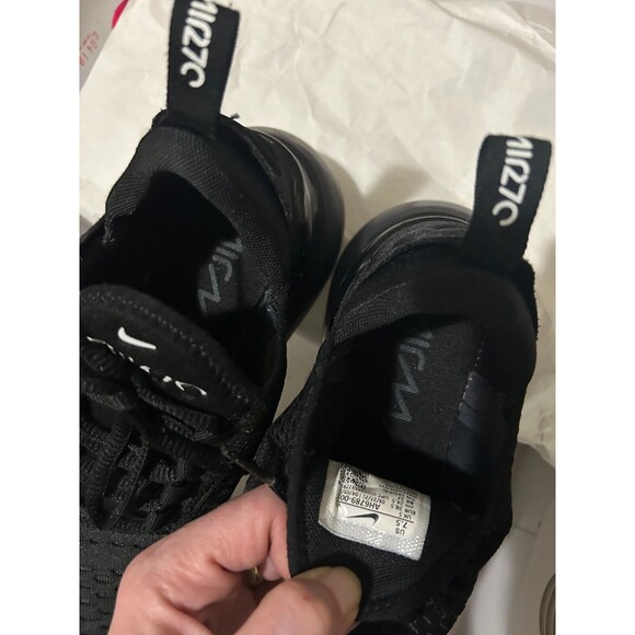 Size 7.5 - Nike Air Max 270 Black/Anthracite White-Great Condition, Includes Box - Picture 2 of 8
